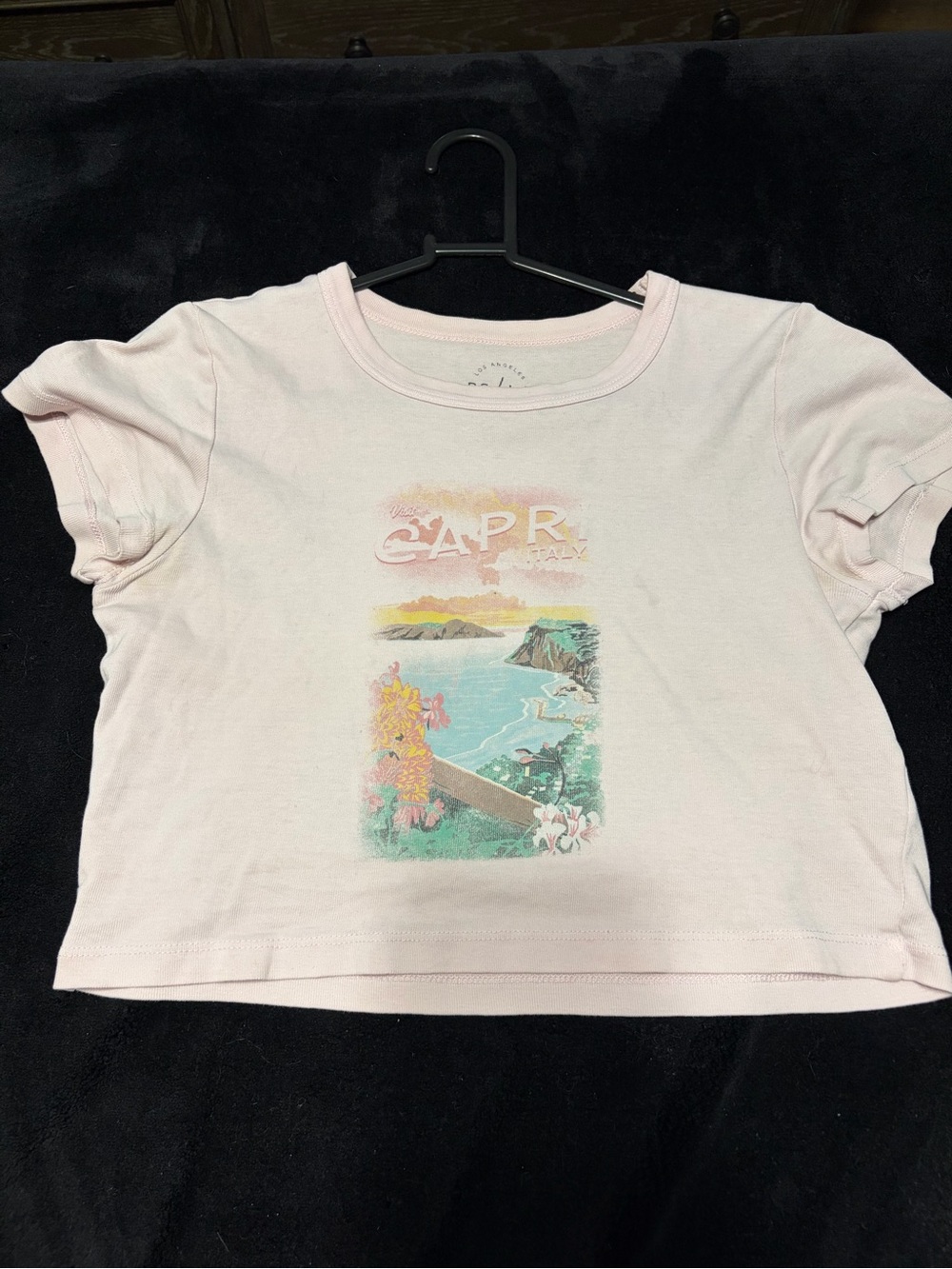 Kids Pink Graphic Tee with Tropical Print